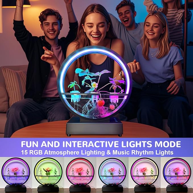 Mothers Day Decorations Lights with Bluetooth Speaker RGB Color Changing Table Ambient Plant Growth Lights Gifts for Mom Mother Women Home Christmas Valentines Mother's Day Decor (Plant Not Included)