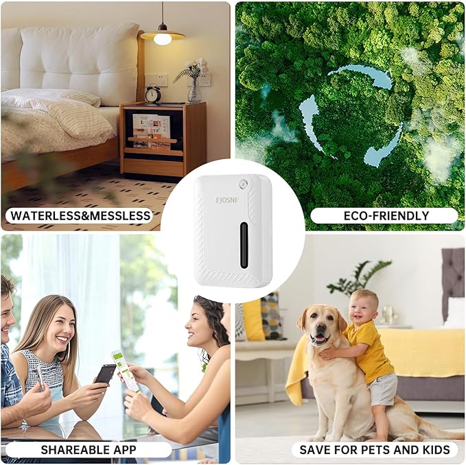 2026 Oil Diffuser Waterless 2200 Sq.Ft, Bluetooth&WiFi APP Control, 250ml Smart Scent Air Machine with Cold Air Tech for Large Rooms, Home, Office & Hotel, Plug-in