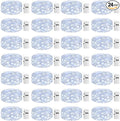 24 Pack Fairy Lights with Timer Battery Operated, 3 Modes 7ft Mini Waterproof String Light, 20 LED Bulk Twinkle Lights for Mason Jars Christmas Decoration Wedding Table Centerpieces,Cool White