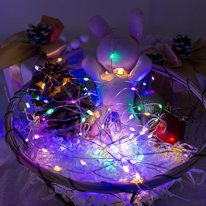 Fairy Lights Plug in,200FT 600LEDs Waterproof Led String Lights,8 Modes Remote Twinkle Light for Outdoor Indoor Christmas Wedding Birthday Garden Party Decorations,Silver Wire,Multicolor