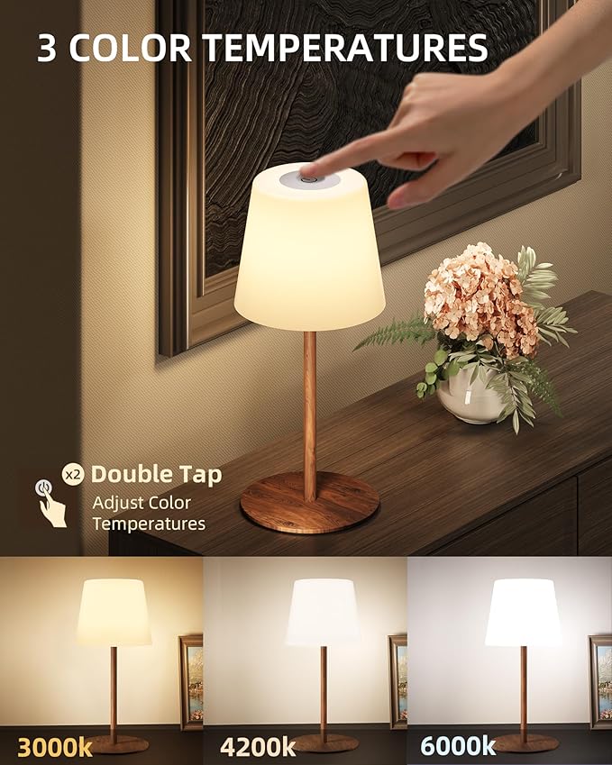 EZVALO Spa-Like Shower Lamp – IP65 Waterproof Bathroom Lamp with Remote, Rechargeable Cordless Mood Light, 3 Color Temps for Relaxing Bathroom & Bathtub Experience (1 Pack)