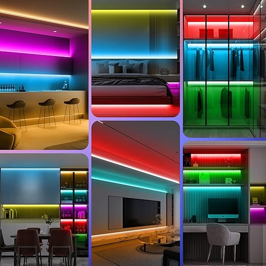 HOUHUI RF Touch Panel RGB LED Controller Kit, RGB LED Strip Lights Controller with RF Wireless Remote, Dimmable Wall-Mounted Touch Panel Controller for 5V 12V 24V 4-PIN 5050 2835 3535 Light Strips COB