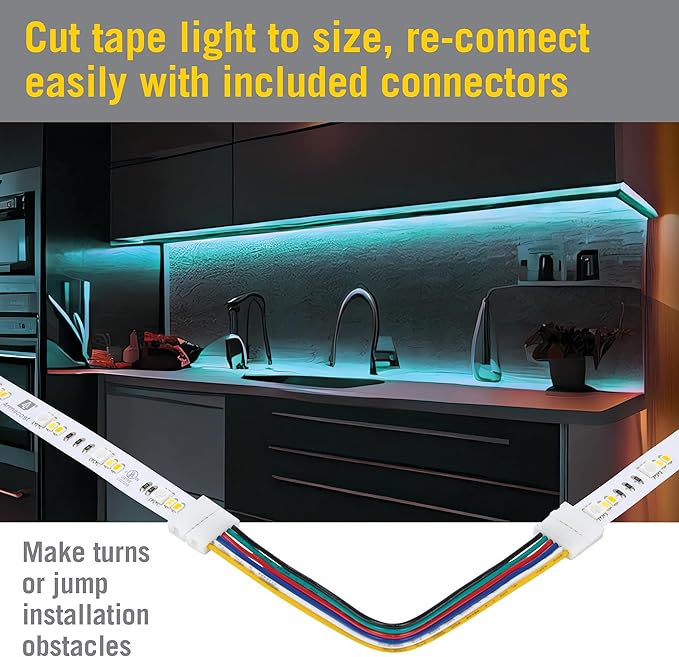 Armacost Lighting RibbonFlex Home 24V RGB+WW Multicolor Strip Light Kit 426510