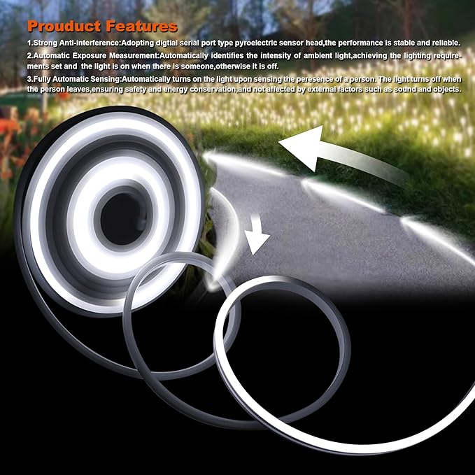Motion Sensor LED Strip Lights - Chasing Effect Auto ON/Off for Stairs, Bedroom, Under Cabinet - 32.8ft White, Easy Peel & Stick Install