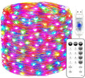 Fairy Lights 66ft 200 LED USB Twinkle String Light Plug in Silver Wire Lights with Remote and Timer 8 Modes Outdoor Waterproof Starry Lights DIY Party Wedding Christmas Decoration（Multicolor）