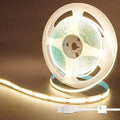 5V USB COB LED Strip Lights,16.4FT/5M,Natural White 4000K,320LEDs/M,8mm Width,Not Waterproof IP20,1M USB Cable,Flexible LED Tape Light for DIY Home Indoor Decoration