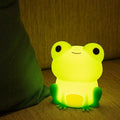 Led Cute Frog Night Light, Dimmable Timer Nursery Kawaii Lamps, Super Squishy Silicone USB Rechargeable Beside Lamp, Used for Camping Party Room Decor (Frog)