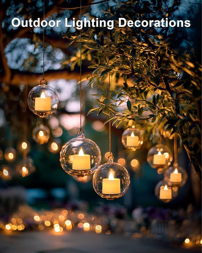 Amagic 150 Pack LED Tea lights, Flameless Votive Candles, Lasting Electric Fake Small Candles, Battery Operated Tealights Candles for Halloween, Christmas, Home Decor, Wedding, Party, Festival (Ivory)