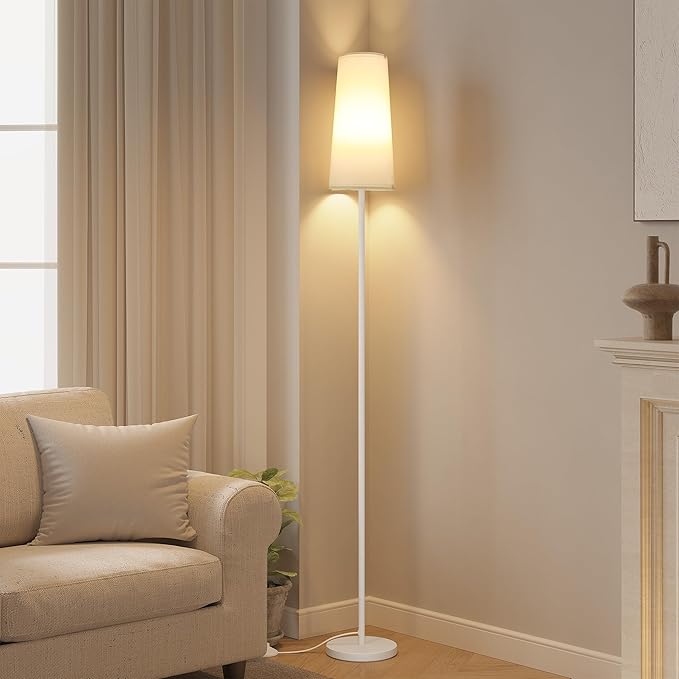 SUNMORY Floor Lamps for Living Room/Bedroom/Office, Standing Lamp with LED Bulb, 3 Color Temperature Tall Lamp, Suitable for Modern/Boho/Farmhouse and Other Home Decor Styles