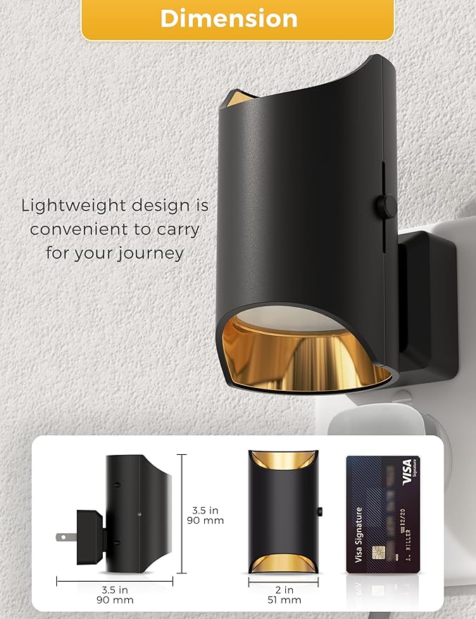 L LOHAS LED Night Lights Plug into Wall, Bright Night Light, 5000K Daylight White, Dimmable Nightlights with Light Sensor, Decorative Nightlight for Hallway Bathroom Kitchen, 2 Pack