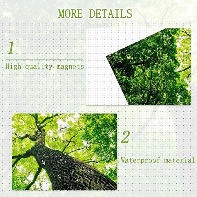 Fluorescent Light Covers for Ceiling Lights -Magnetic Cloud Cover for Fluorescent Or LED Fixture 2ft x 4ft Classroom,Home,Office Decoration Filters Overhead Lighting- Towering trees