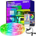 200ft Outdoor LED Strip Lights Waterproof,IP68 Waterproof Strip Lights with Remote,App Control Music Sync RGB Outdoor LED Rope Lights,LED Lights for Bedroom,Roof,Pool,Deck