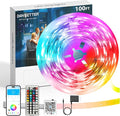 DAYBETTER Led Lights for Bedroom 100 ft, Led Strip Lights, Led Light Strips with Remote and App Control, Music Sync RGB Color Changing Led Lights for Room Decoration
