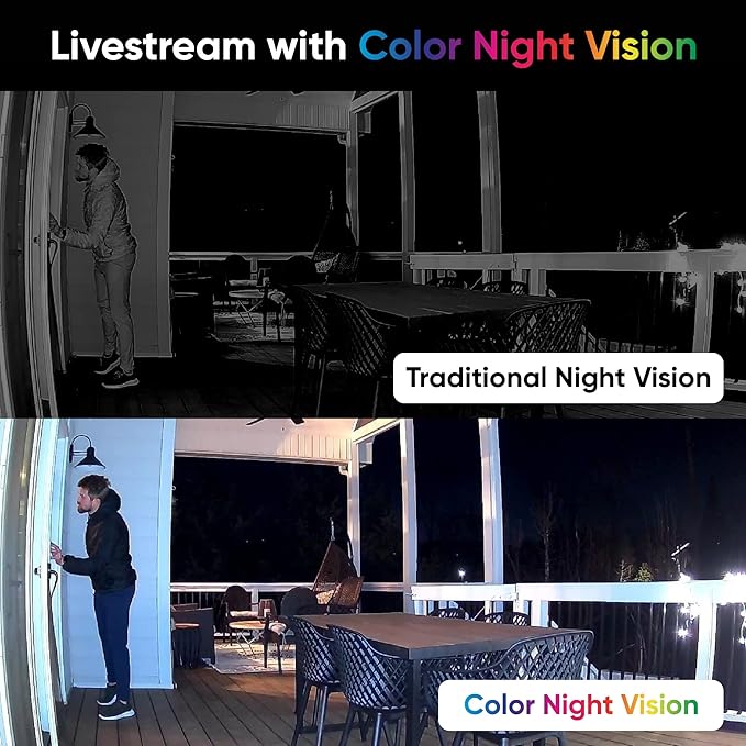 WYZE Cam OG Indoor/Outdoor 1080p Wi-Fi Smart Home Security Camera with Color Night Vision, Wired, Motion Detection, 2-Way Audio, Compatible with Alexa & Google, White (2-Pack), Free Expert Setup
