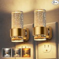 L LOHAS LED Night Lights Plug into Wall, 2 Pack Mini Dimmable Night Light with Dusk-to-Dawn, Soft White/Cool White/Amber 3 Light Color, 0-100LM Adjustable Brightness, Bubble Nightlight for Hallway