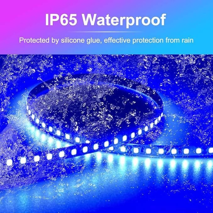 RV Underglow Led Light Kit, 12V 16.4FT RV Awning LED Light Strip, Waterproof Exterior Underbody Lighting for Camper Motorhome Travel Trailer Concession Stands Food Trucks, Blue