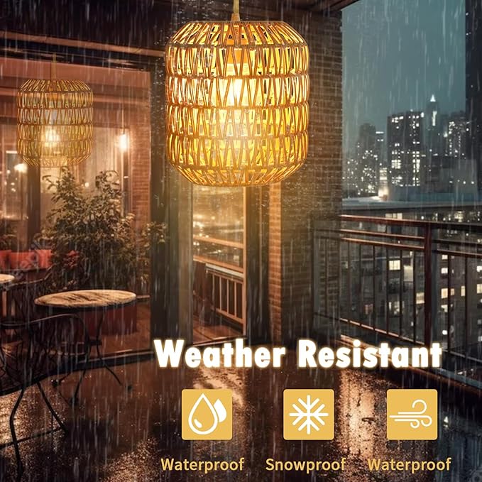 Outdoor Chandelier Solar Pendant Light Outdoor Hanging Lantern Solar Chandelier with Edison Bulb Remote Dimmable Waterproof for Porch Patio Gazebo Garden Yard Decoration