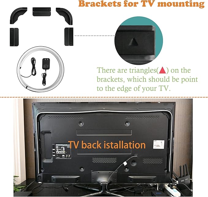 LED Backlight, Flowing Color Light Strip, HDMI Sync, RGBICCW Smart Gradient Light Strip (75" TV Immersive Ambient Lighting)