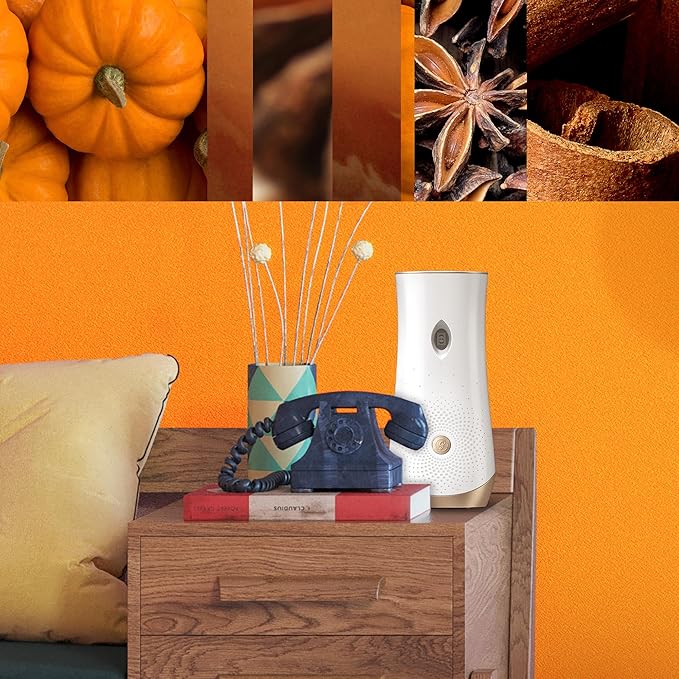 Glade Automatic Spray Refill and Holder Kit, Air Freshener for Home and Bathroom, Golden Pumpkin & Spice, 6.2 Oz