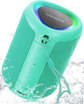 Portable Bluetooth Speaker Beach Vacation Essentials: Powerful Crystal Clear Sound/Dynamic Light/IPX5 Waterproof/All Day Playtime/BT 5.3/TWS Paring, Small Wireless Speaker for Outdoor|Travel|Camping