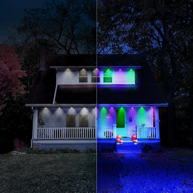 LIFX 50ft Permanent Outdoor Light Extension, Smart RGBW LED Strip, Wi-Fi Enabled, Supercolor, Compatible with Alexa, Google, Requires 50ft Base Kit, for Holiday & Everyday Use, LFXSL50-30/LED/50EXT