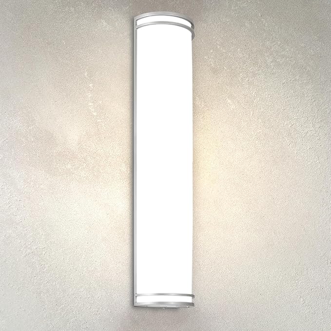 ASD 36 Inch LED Outdoor Sconce Lights - 30W 120-277V 3000K 4000K 5000K Nickel Exterior Lighting Fixtures, Dimmable Exterior Lights for House, Modern Patio Wall Light Fixture ETL