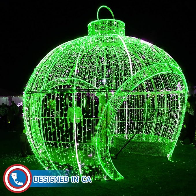 Russell Decor 200ft/60m Led Rope Lights Lamps Kit Indoor Outdoor Decorative Lighting for Saint Patrick's Day Party Wedding Backyard Patio Deck Bright Flexible String Tube Lights Waterproof- Green
