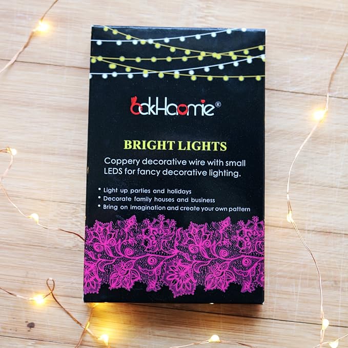 OakHaomie 6 Pack Fairy Lights Battery Operated No Remote Waterproof Firefly Lights LED Starry String Lights 20 LEDs 7ft Silvery Copper Wire for Wedding Party Bedroom Patio Christmas Decor Cool White