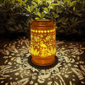 Lawn Social Solar Lanterns Outdoor Waterproof, Flamingos Metal Hanging Solar Lights for Outside, Garden Decor Birthday Gifts for Women Mom Grandma, Outdoor Lantern for Patio Yard Balcony Porch