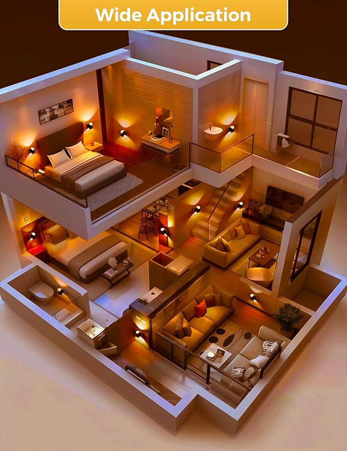 L LOHAS LED Night Light, Amber & Yellow Night Lights Plug into Wall, Dimmable Light Sensor, Soft Night Light, Sleep Light for Kids, Warm Night Light for Bedroom, Hallway, Bathroom, 2 Pack