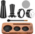 7 Pack Espresso Accessories Kit,54mm Espresso Tool Kit | Espresso Tamping Station | Coffee Distributor Tamper | WDT Tool | Dosing Funnel | Expresso Puck Screen | Christmas Gift for Espresso Lovers