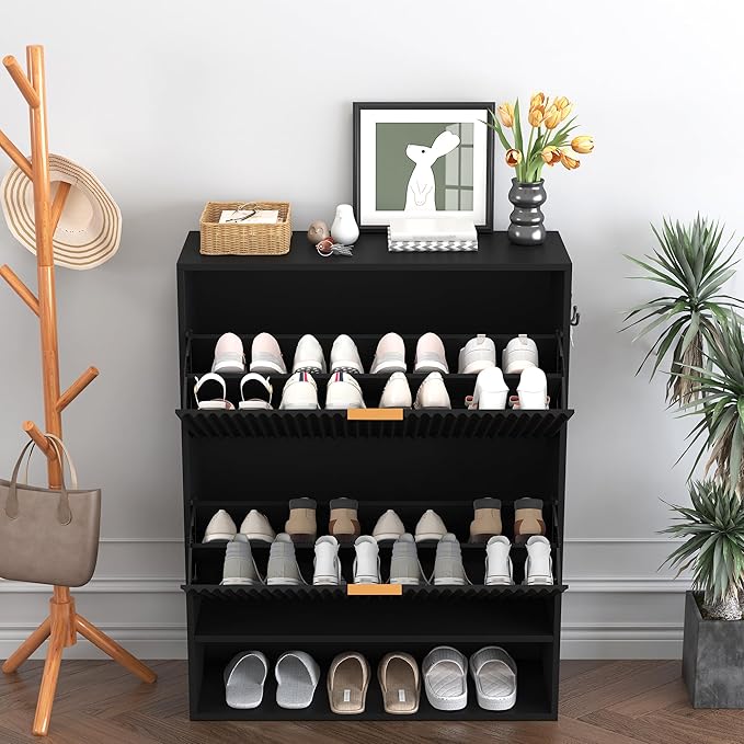 Shoe Cabinet for Foyer, Hallway,Black