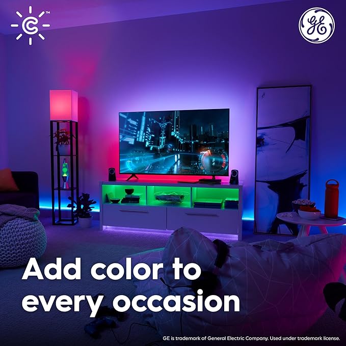 GE Cync Direct Connect LED Smart Light Strip Extension, Color Changing Strip Light, 40 Inch Extension ONLY