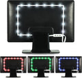 Power Practical LED Strip Lights Backlight, USB Light Strips w/Remote for 15 Ambient Color Bias Lighting Options & 10 Brightness Modes, for TV/Computer Decor/Indoor Use, Size(<24" TV)