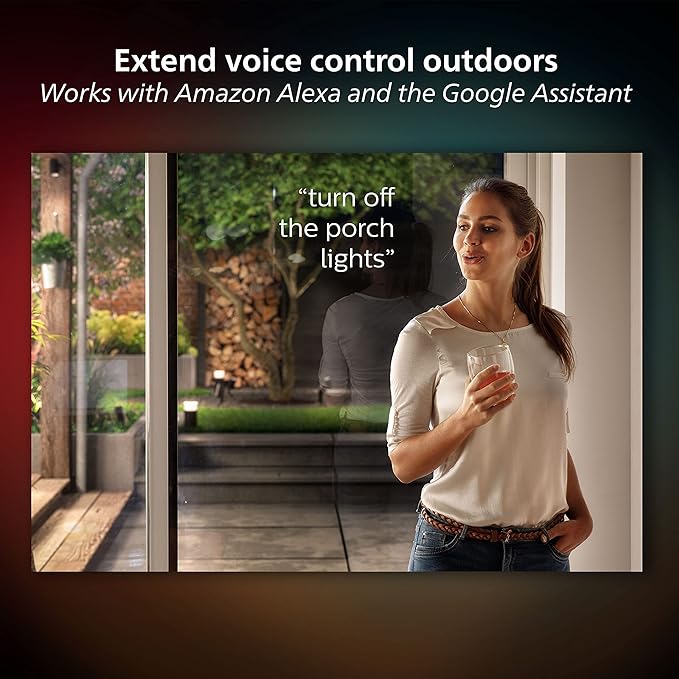 Philips Hue Calla Outdoor Smart Pathway Light, 3 Pack, White & Color Ambiance Walkway LED Lights, Weatherproof Low Voltage Lighting, Requires Bridge and Power Supply, Control with App and Voice