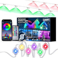 RGB Permanent Outdoor Lights, 100FT Smart LED Eaves Lights with APP & Remote Control, IP67 Waterproof Outdoor String Lights for Christmas, Halloween,Party, Garden, Patio, House Decor