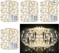 33Ft String Lights Battery Operated with Remote Control Timer, 100LED 4 Pack Waterproof 8 Modes Copper Wire Twinkle Fairy Lights for Bedroom Indoor Outdoor Wedding Dorm Christmas Decorations