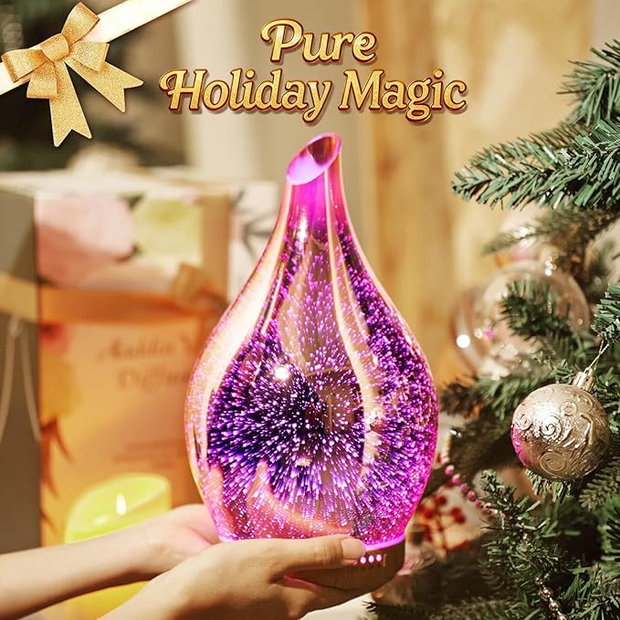 Porseme 280ML Essential Oil Diffuser, Aroma Ultrasonic Humidifier with Remote Control, BPA Free, Auto Shut-Off, Timer Setting