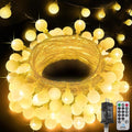 300LED Globe String Lights Indoor Outdoor for Bedroom, 108ft Warm White Fairy Lights Plug in with Remote, 8 Modes Waterproof Hanging String Light for Girl's Room Classroom Wedding Party Wedding Decor