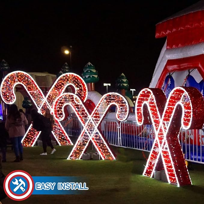 Russell Decor LED Rope Lights Festival Holiday Party Seasonal Christmas Decoration 30ft - 200ft Customized Available (Red, 40)