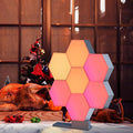 Yescom APP Control 7 Pack Smart LED Light Panels Hexagon Smarter Kit Aesthetic Splicing Lamp Compatible with Alexa & Google for Gaming Party Bedroom Decor