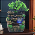 Bedroom Accessories Tabletop Fountains, Waterfall Tabletop Fountain,Zen Meditation Indoor Relaxation,LED Colorful Light Waterfall,for Office Home