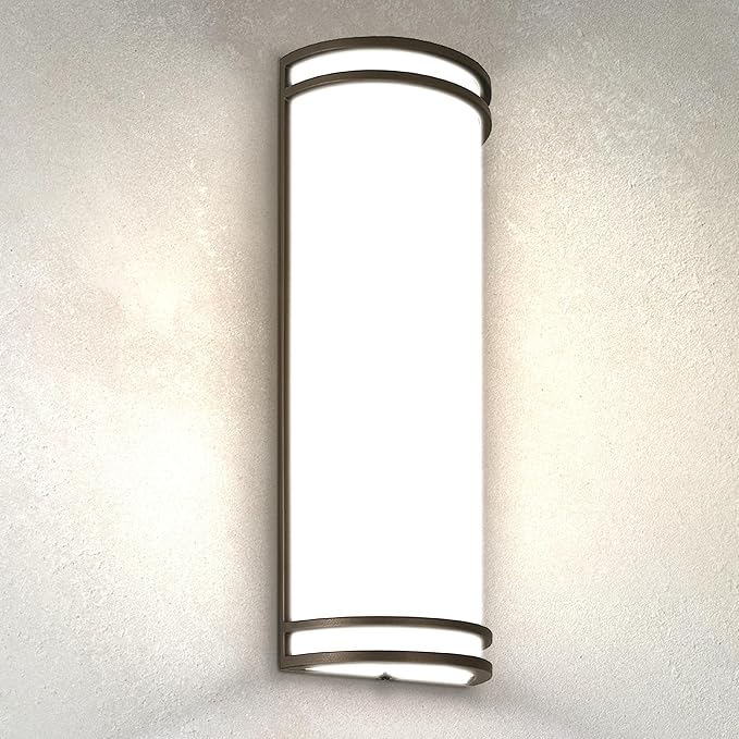 ASD 18 Inch LED Outdoor Sconce Lights - 20W 120-277V 3000K 4000K 5000K Bronze Exterior Lighting Fixtures, Dimmable Exterior Lights for House, Modern Patio Wall Light Fixture ETL