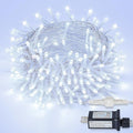 String Lights Indoor Bedroom, 33FT 100 LED Fairy String Lights Outdoor Waterproof, 8 Modes Memory Twinkle Christmas Light Plug in for Classroom Dorm Patio Tree Garden Decor (Cool White)