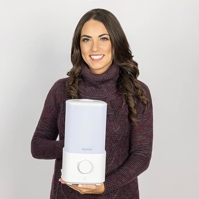 BlueHills Premium Set of Two Large 2000 ML and 2300 ML XL Essential Oil Diffusers Humidifiers Combo for Large Room Home with Décor LED Lights Great Gift – Value Pack of White.