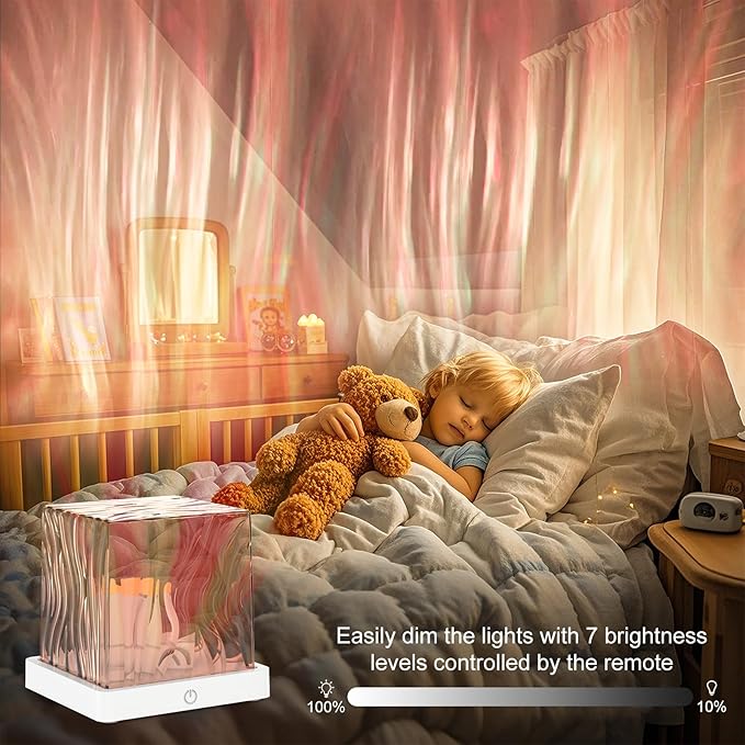 Northern Lights Projector, 1800mAh Rechargeable Aurora Light Projector, 16 Colors Mood Lighting Galaxy Lamp with Remote for Adult Boys Girls Gifts Room Decor