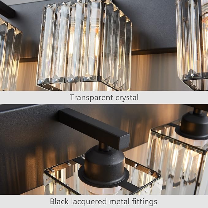 19.5" KnurledBrassWallSconcesSetof2,BronzeBathroomVanityLightFixtureswithWaterRipplesGlassTube,ModernLampforBedroom,LivingRoom,Hallway,Staise,Mirror,Kitchen