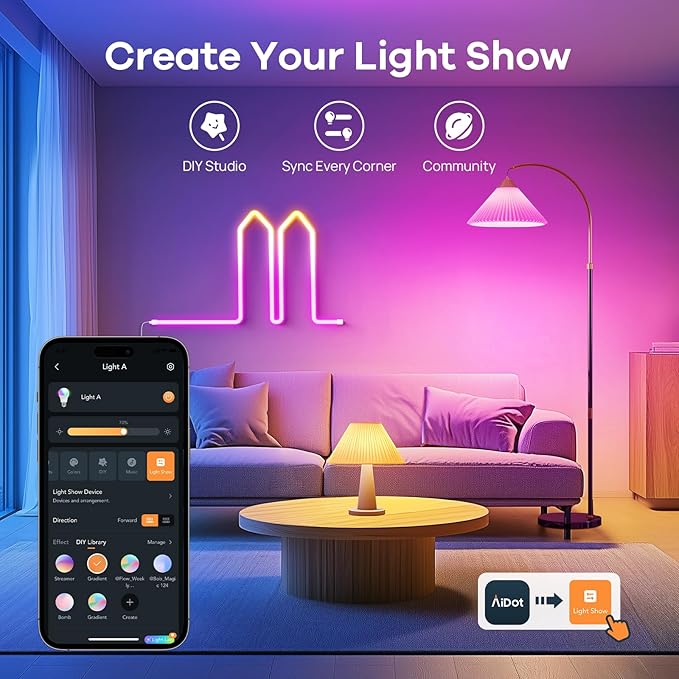 OREiN Matter Smart Light Bulb, BR30 Smart Bulbs with Remote 650LM 60W, Recessed Color Changing Bulbs RGBTW, Smart Flood Light Bulb Compatible with Alexa, Apple Home, Google Home, SmartThings, 4Pack