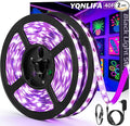 40FT Black Light Strip, Blacklight Flexible & Adhesive 720 LEDs, Black Light for Halloween, Neon Party, Birthday, Display Uranium Vaseline Glass, Posters, Curing Resin, Non-Waterproof Decor