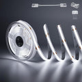 PAUTIX COB LED Strip Light 32.8ft/10m 5040LEDs White 6000K,High Lumen Flexible CRI93+ LED Tape Super Bright DC24V,for Cabinet Home DIY Lighting Projects(Power Supply & Controller Not Included)